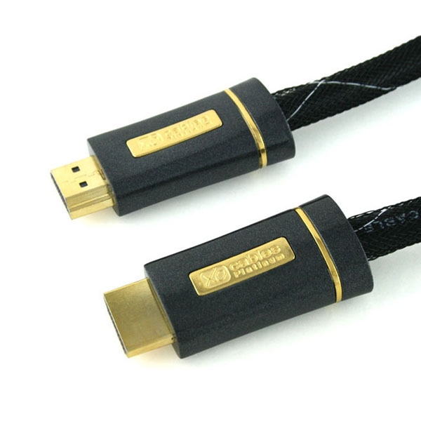 3M NEW XO PLATINUM HDMI Black Cable for XBOX 360, SONY PLAY STATION 3 (PS3), DVD, BLU-RAY, HDTV, LCD, LED, PLASMA *FULL HD 1080p New Version High-Speed and 3D 15.2GPS* Sound & Vision 3 METRE