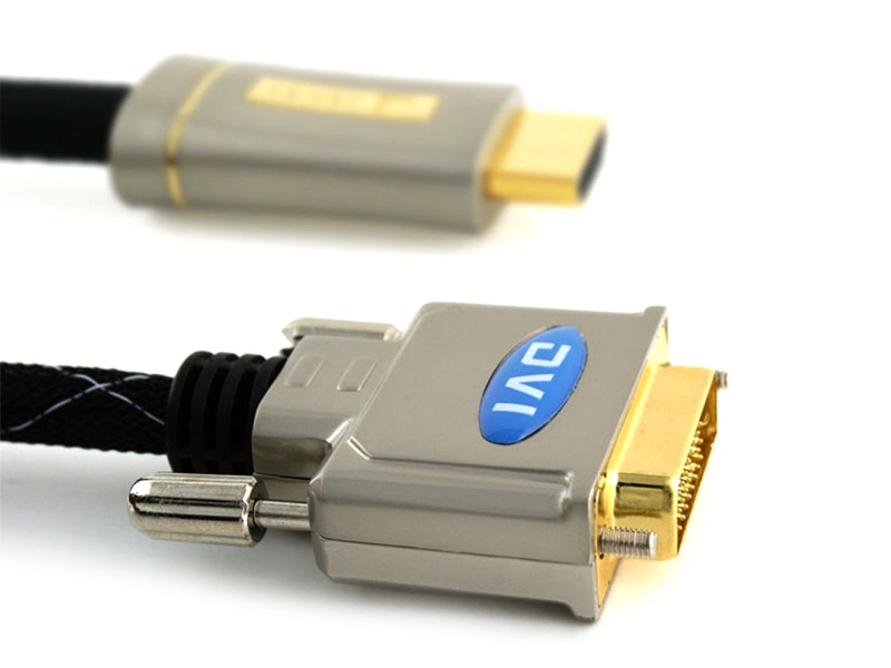 XO Platinum 5m HDMI to DVI HIGH SPEED Cable - 1080p (Full HD) / v1.3 / Video / DVI-D (Dual Link) 24+1 Pins / 24k Gold Plated